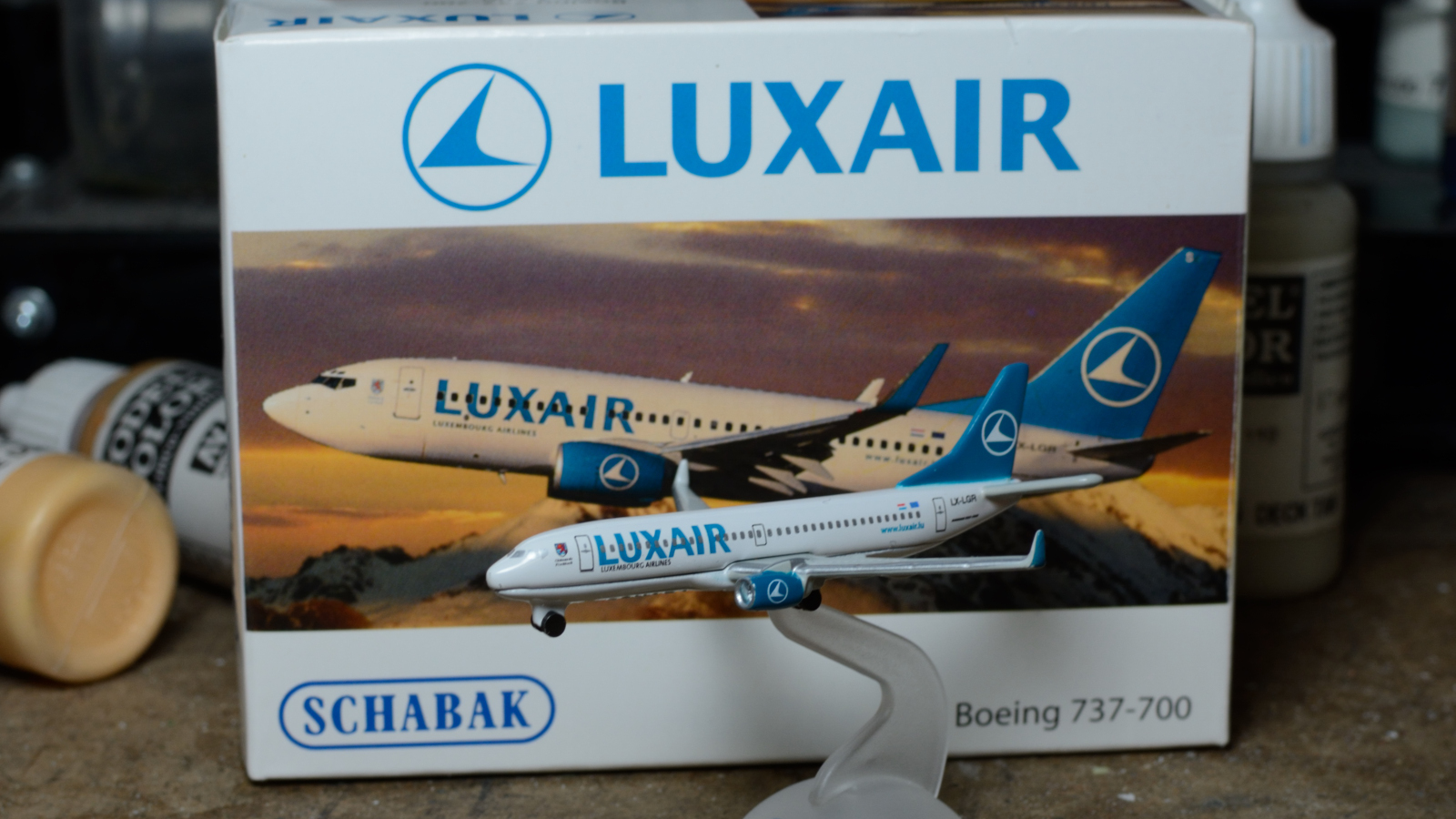 1:600 Luxair 737-700 (produced by Schabak)