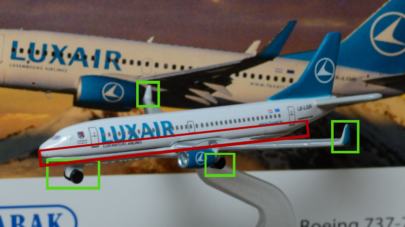 737-700 - Side view of removals